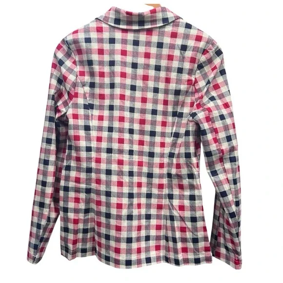 English Factory Plaid Check Blazer Women's Size Medium - Picture 2 of 5